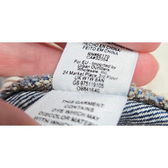 Free People We the Free Zip It Up Frayed Denim Mini Skirt Women's 30 - Picture 8 of 8